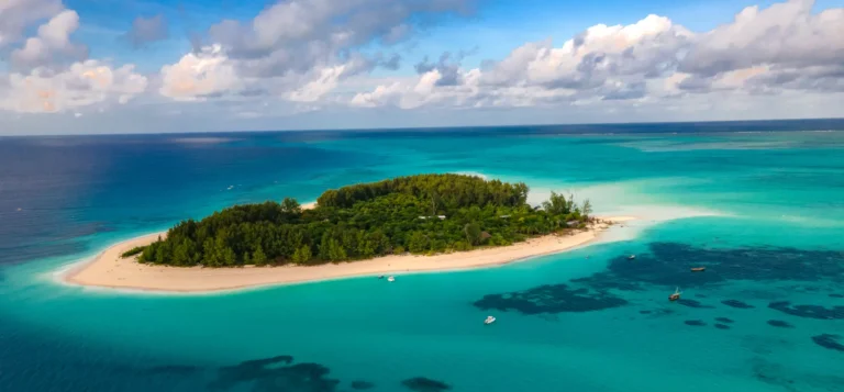 Mnemba island in Zanzibar, one of the best spots for diving in Africa