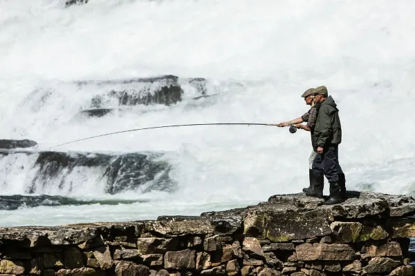 River fishing in Norway